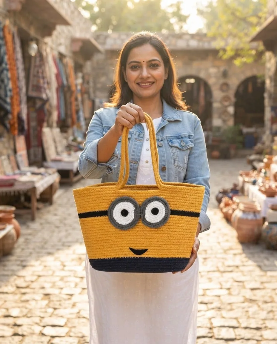 Elegant Macrame Design Tote Bag for Women – SKV Tradex