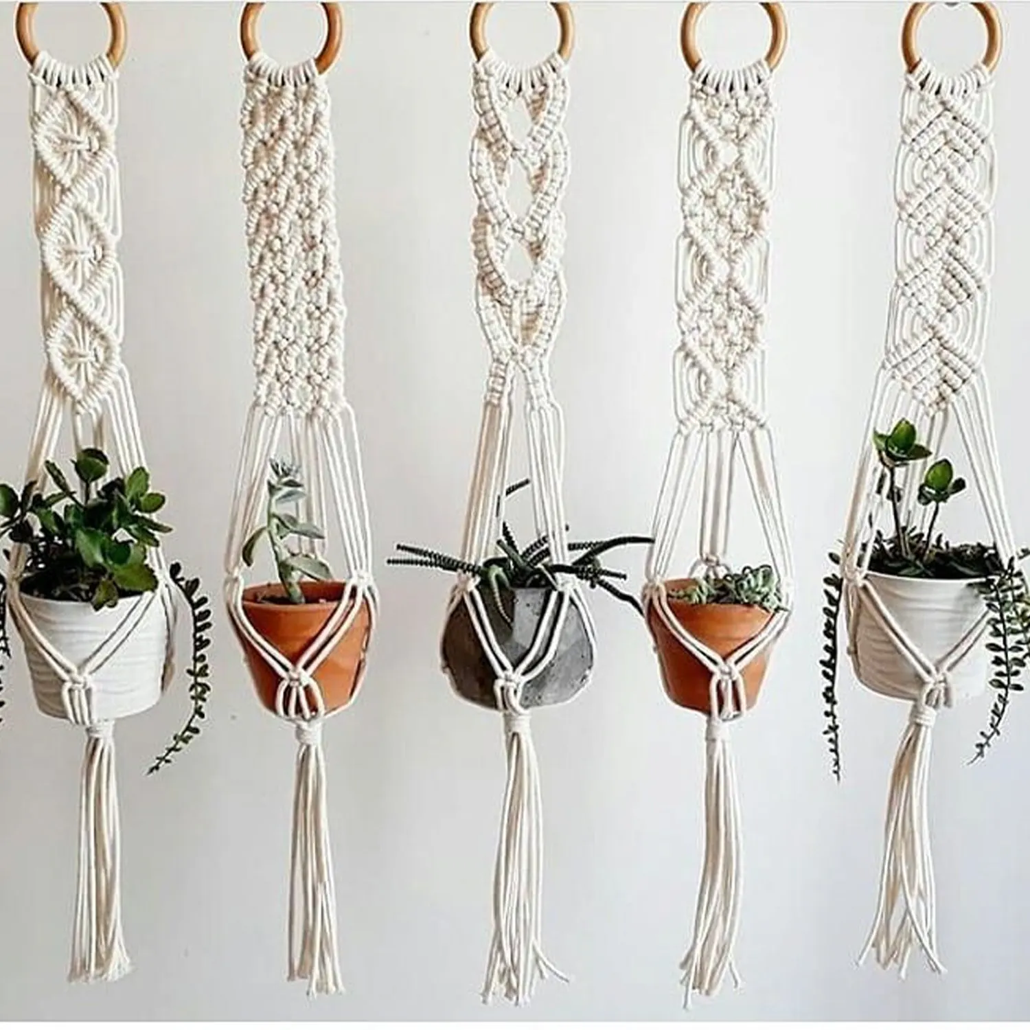 Boho Macrame Hanging Planters – SKV Tradex